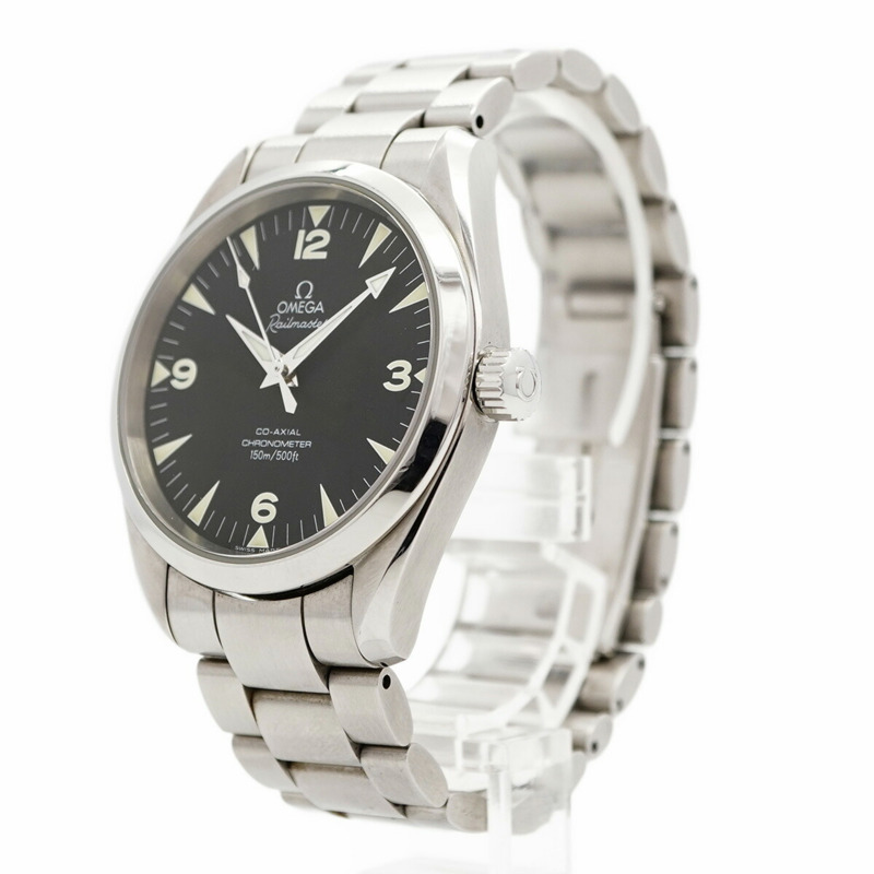 歐米茄海馬系列 Railmaster 2503.52 黑色錶盤男士腕錶-2