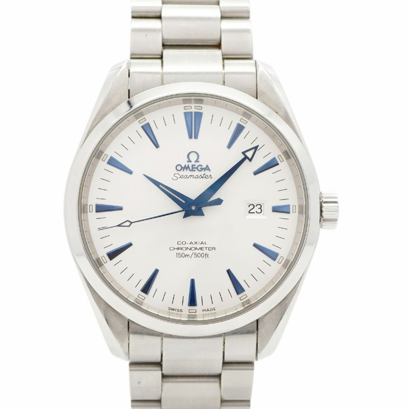 歐米茄海馬系列 2503.33 銀色錶盤男士腕錶-0