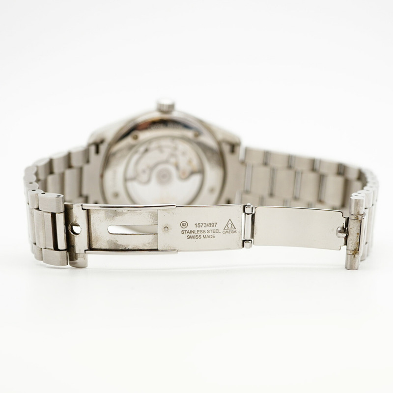 歐米茄海馬系列 2503.33 銀色錶盤男士腕錶-4