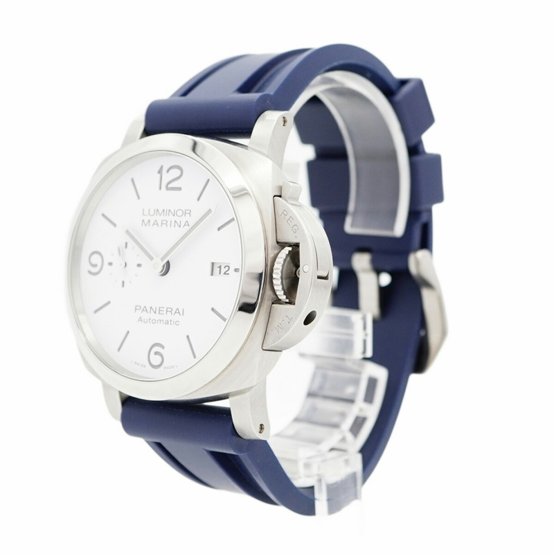 沛納海 Luminor Marina PAM01314 白色錶盤男士腕錶-2