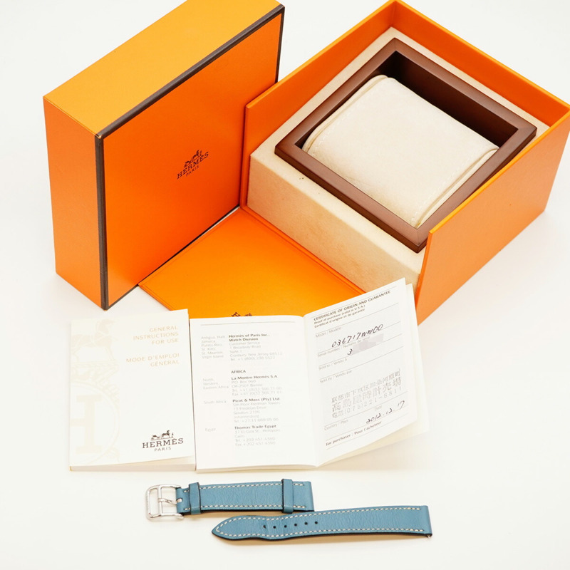 愛馬仕H系列雙圈腕錶HH1.210 白色錶盤 女士款-1