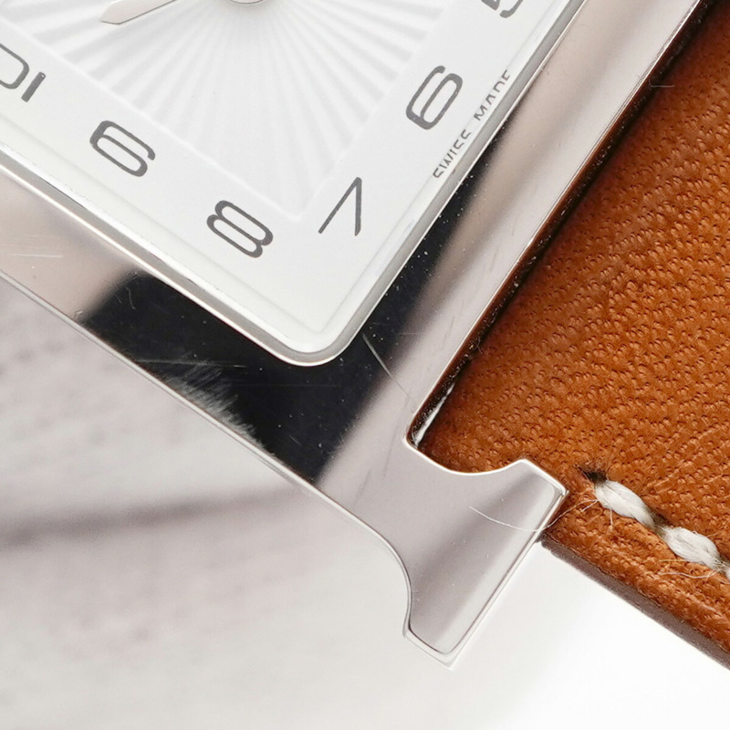 愛馬仕H系列雙圈腕錶HH1.210 白色錶盤 女士款-7