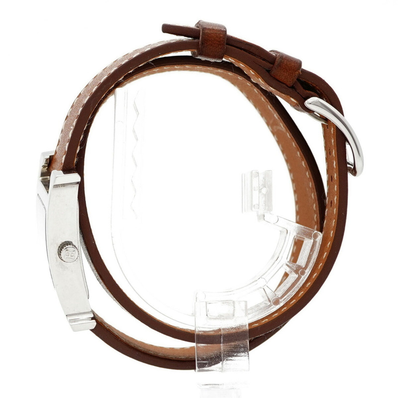 愛馬仕H系列雙圈腕錶HH1.210 白色錶盤 女士款-9