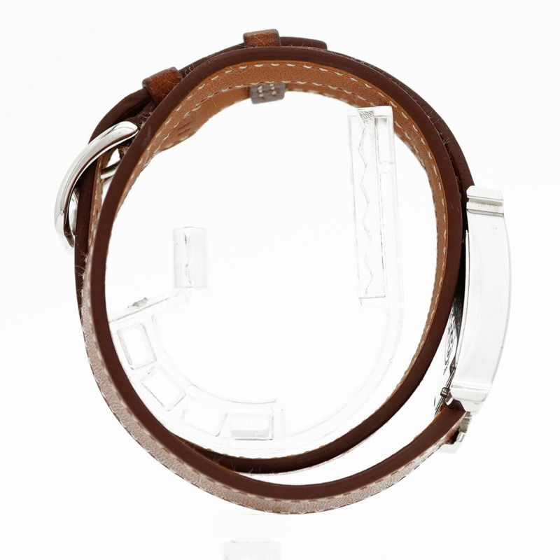 愛馬仕H系列雙圈腕錶HH1.210 白色錶盤 女士款-10