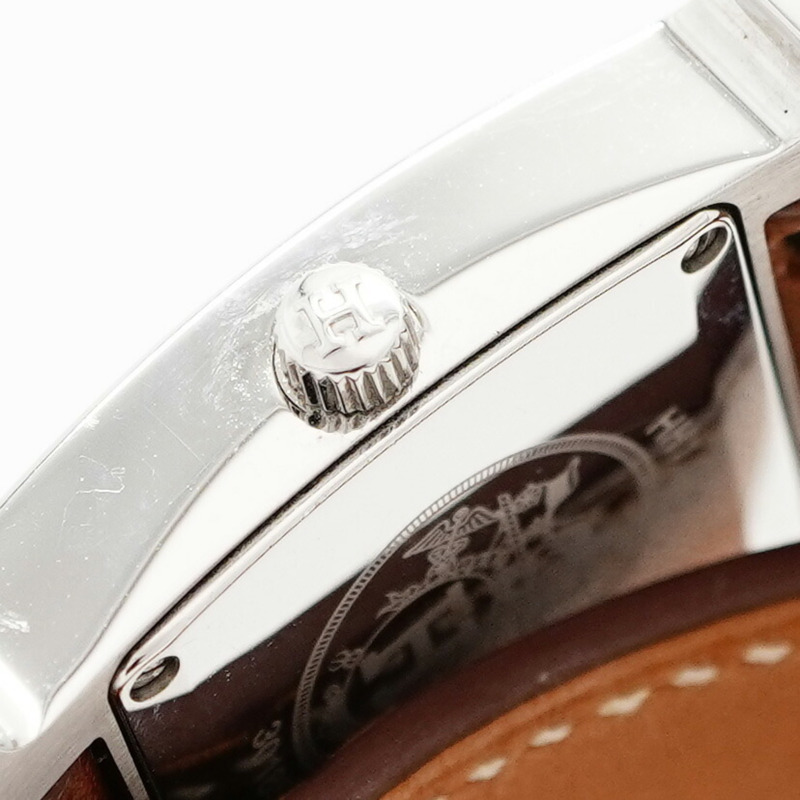 愛馬仕H系列雙圈腕錶HH1.210 白色錶盤 女士款-11