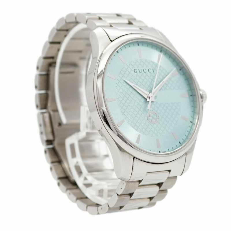 Gucci G-Timeless 126.3 男士藍色錶盤腕錶-3