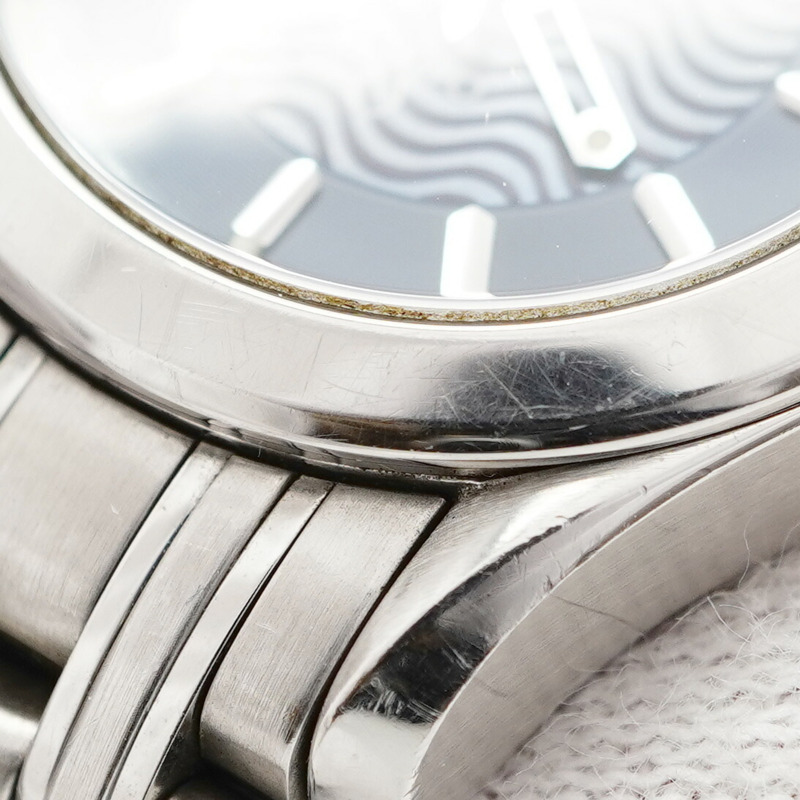 歐米茄海馬系列 2581.81 海軍藍錶盤女錶-7