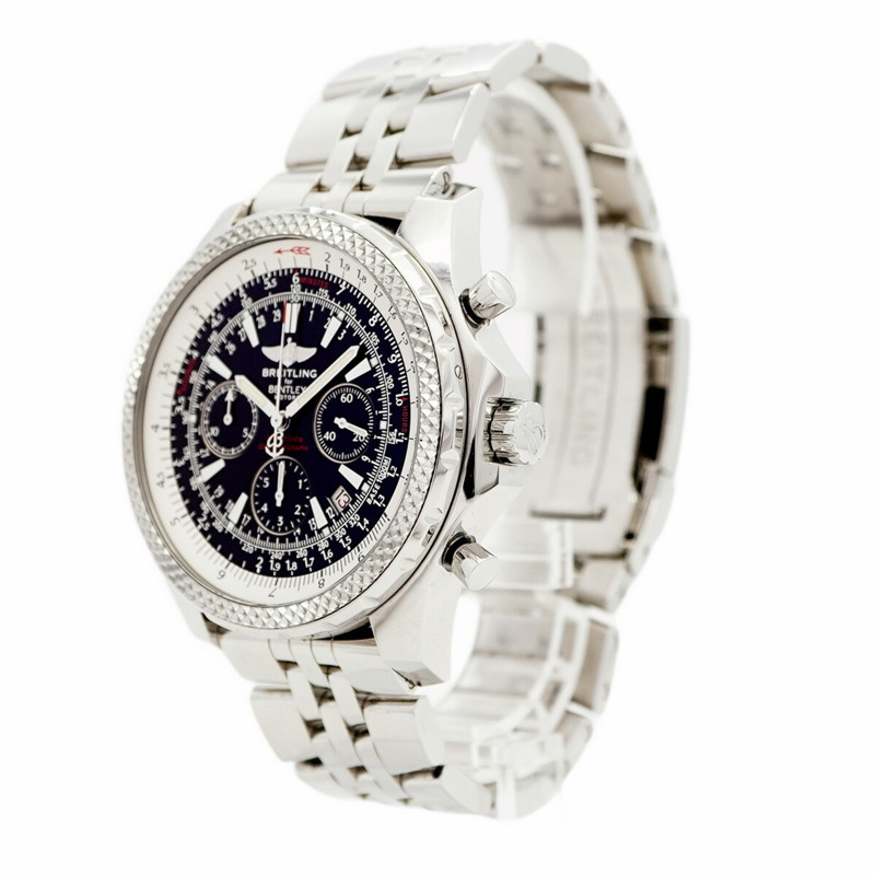 百年靈賓利汽車A25362男士黑色錶盤腕錶-2