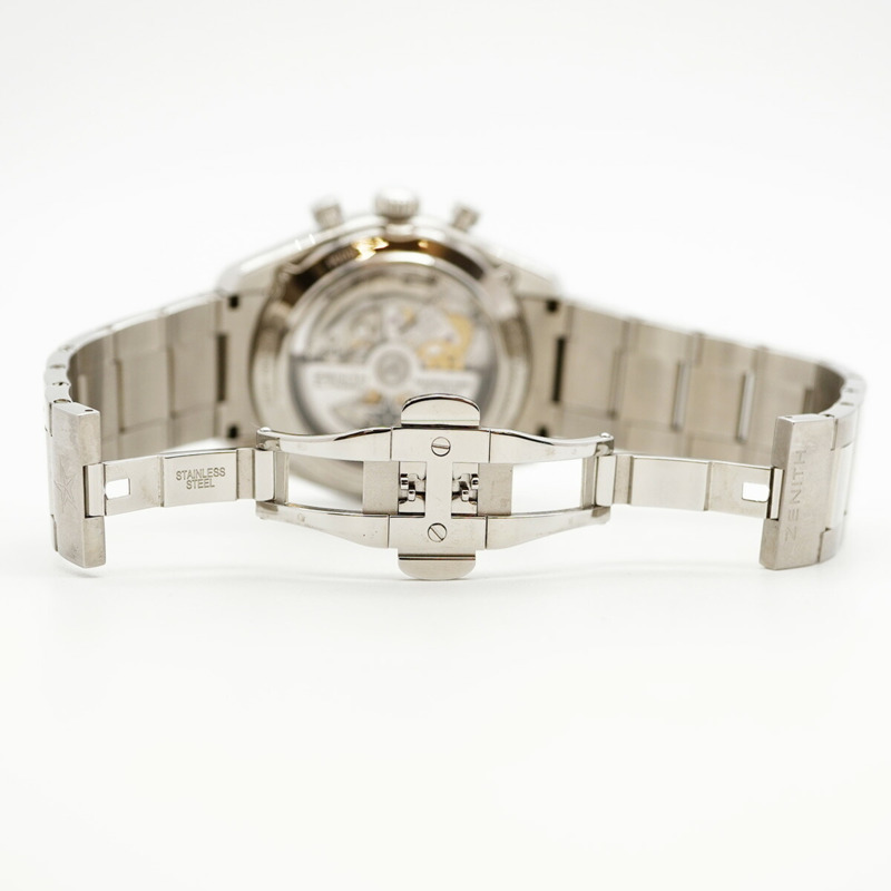 真力時 El Primero Chronomaster 03.2080.4021 01.M2040 銀色鏤空錶盤男士腕錶-3