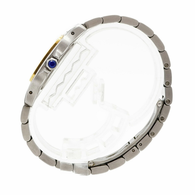 卡地亞 Santos Galbee SM W20012C4 象牙色錶盤女士腕錶-8