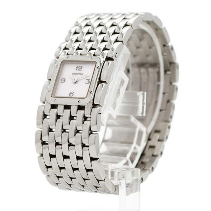 卡地亞 Panthère Ruban LM W61003T9 粉紅錶盤女士腕錶-1