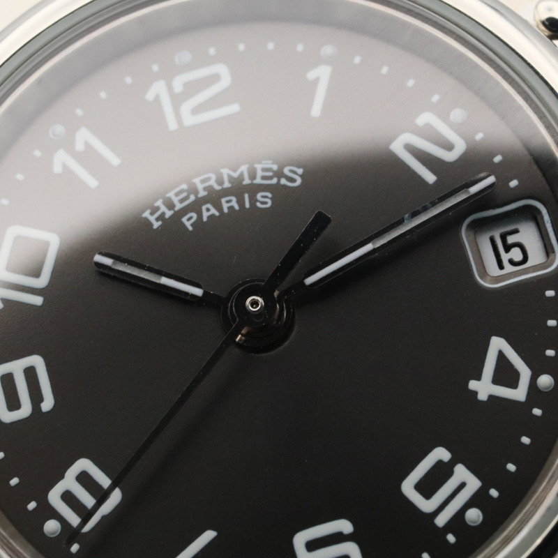 愛馬仕 Clipper 系列腕錶，不鏽鋼材質，女士款，灰色，CL4.210-10