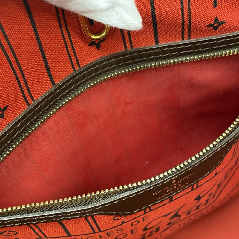 路易威登 Damier Neverfull MM 手提包 N51105 Ebene 女款 P1732605-9