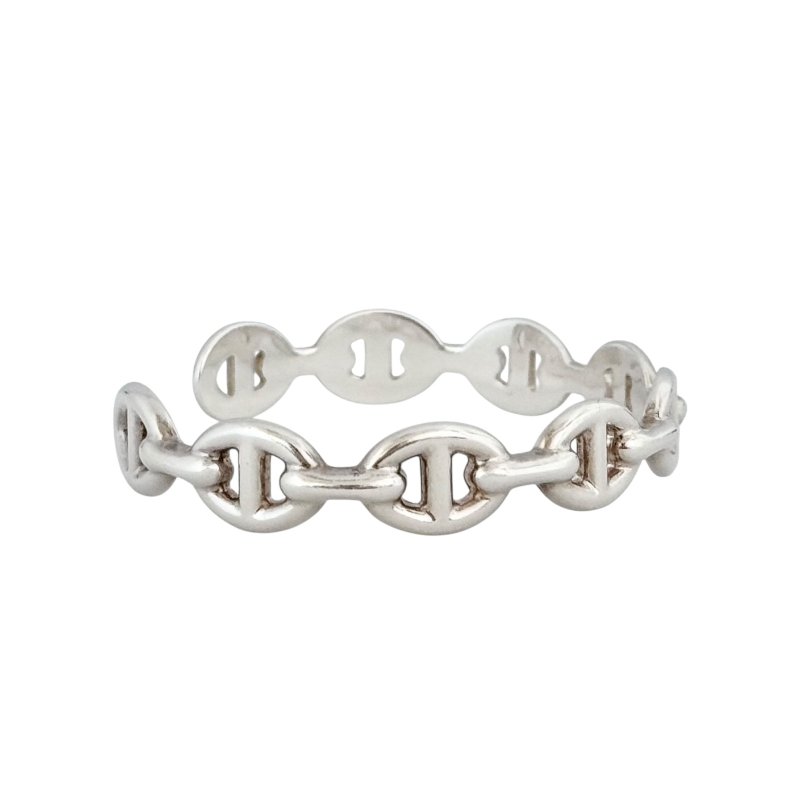 HERMES Chaine d'ancre Enchainee 豬鼻子🐽 純銀 手環-2