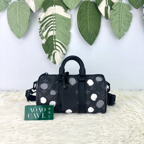 LV 限量款🌟草間彌生聯名款 KeepAll 25 手提斜肩包