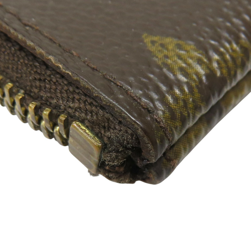 棕色 原花帆布 拉鍊 零錢包 M62650【LOUIS VUITTON LV 路易威登】 M62650-8