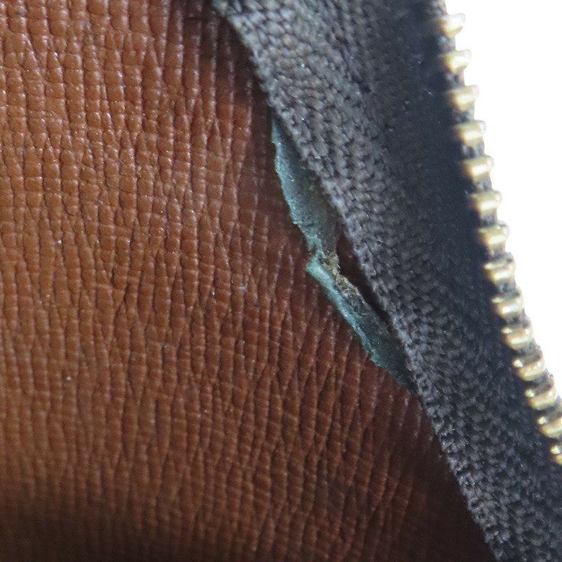 棕色 原花帆布 拉鍊 零錢包 M62650【LOUIS VUITTON LV 路易威登】 M62650-13