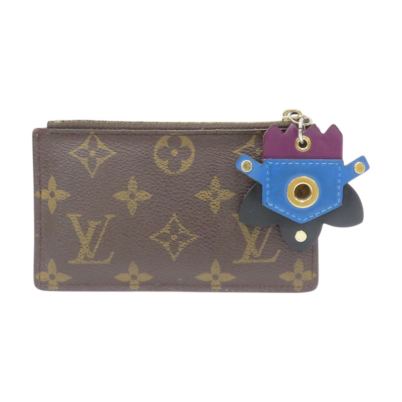 棕色 原花帆布 圖騰 零錢包 M61487【LOUIS VUITTON LV 路易威登】 M61487-1