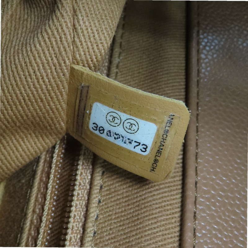 棕色 牛皮 菱格紋 荔枝紋 郵差包 肩背包 A93607【CHANEL 香奈兒】 A93607-10