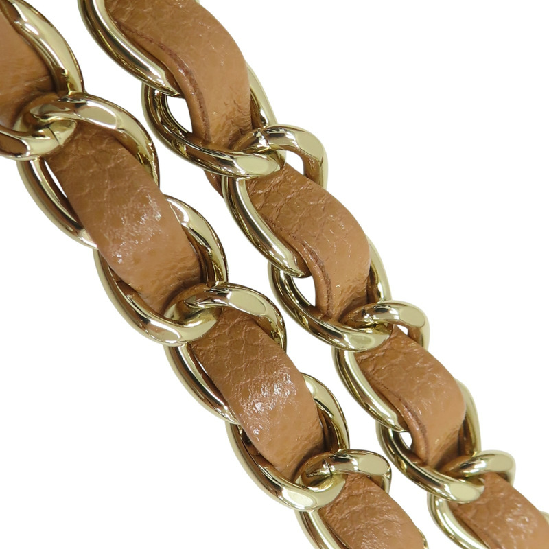 棕色 牛皮 菱格紋 荔枝紋 郵差包 肩背包 A93607【CHANEL 香奈兒】 A93607-14