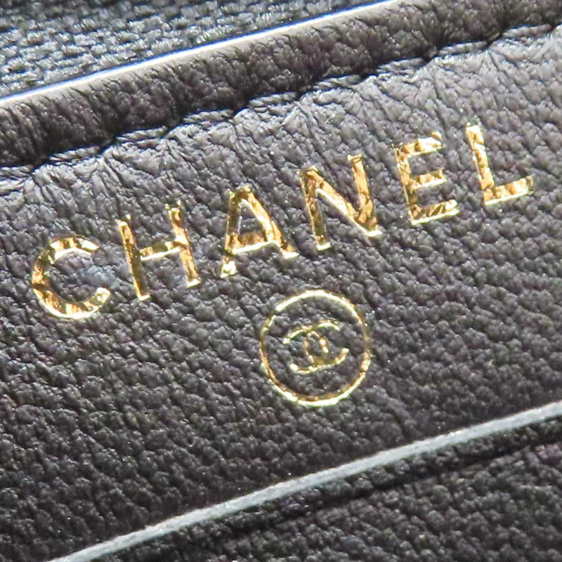 黑色羊皮 短夾【CHANEL 香奈兒】-8