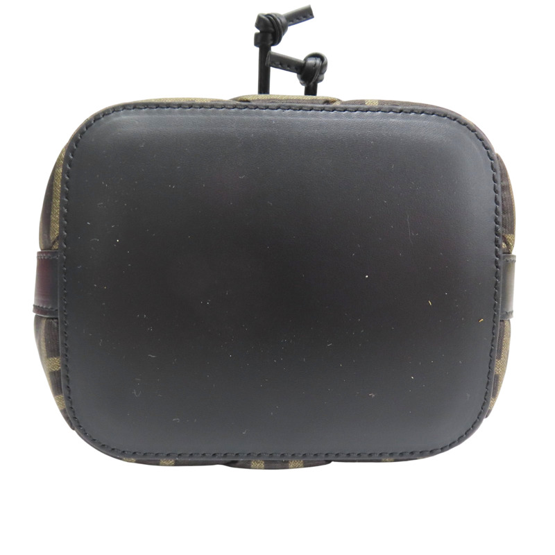 黑色 帆布 Mon Tresor Mini 手提包 (無背帶)【FENDI 芬迪】 8BS010A659-3