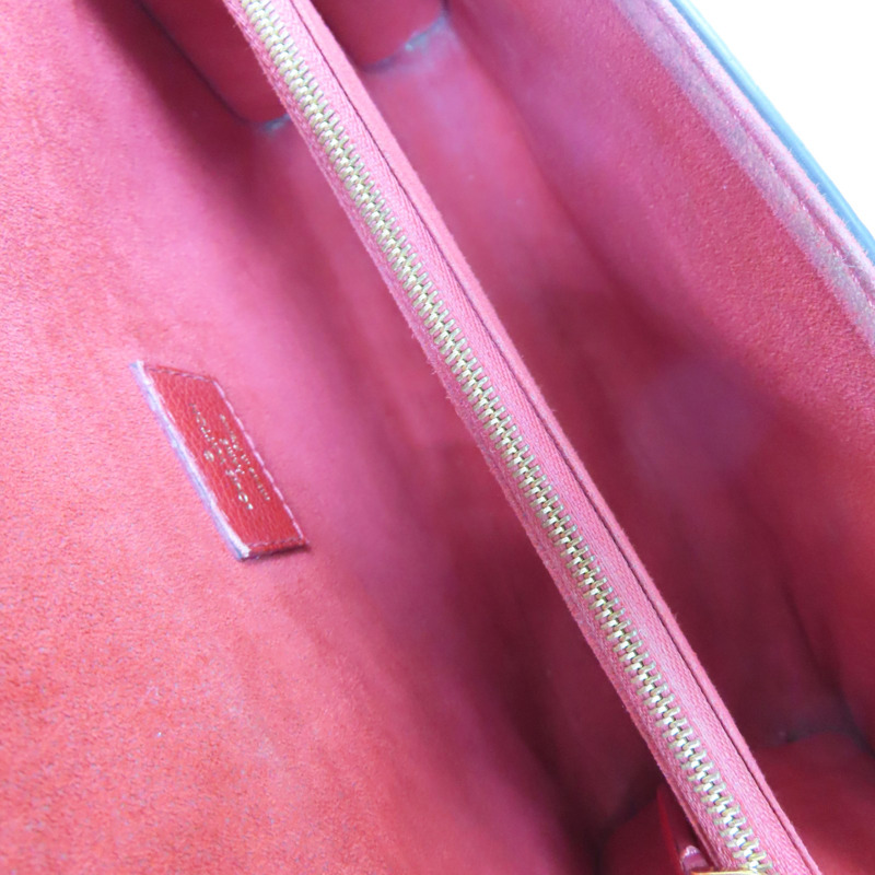 棕色 原花帆布 紅色牛皮 鏈帶 肩背包【LOUIS VUITTON LV 路易威登】 M41731-4