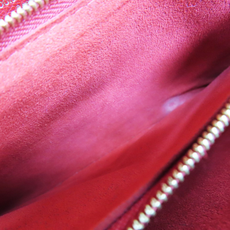 棕色 原花帆布 紅色牛皮 鏈帶 肩背包【LOUIS VUITTON LV 路易威登】 M41731-5