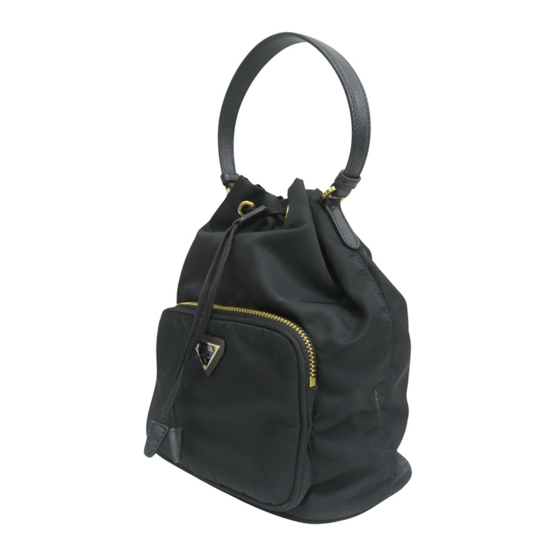黑色尼龍 手提包 (缺背帶)【PRADA 普拉達】-2