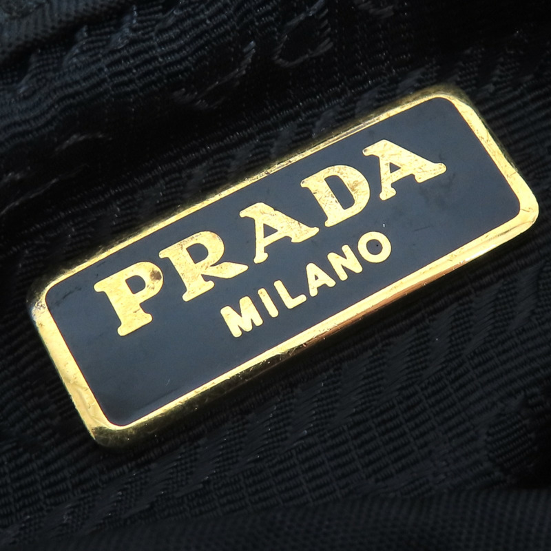 黑色尼龍 手提包 (缺背帶)【PRADA 普拉達】-6