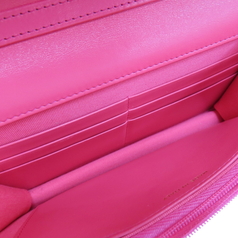 桃紅色 羊皮 WOC 雙鏈包 金釦【CHANEL 香奈兒】 AP3244-4