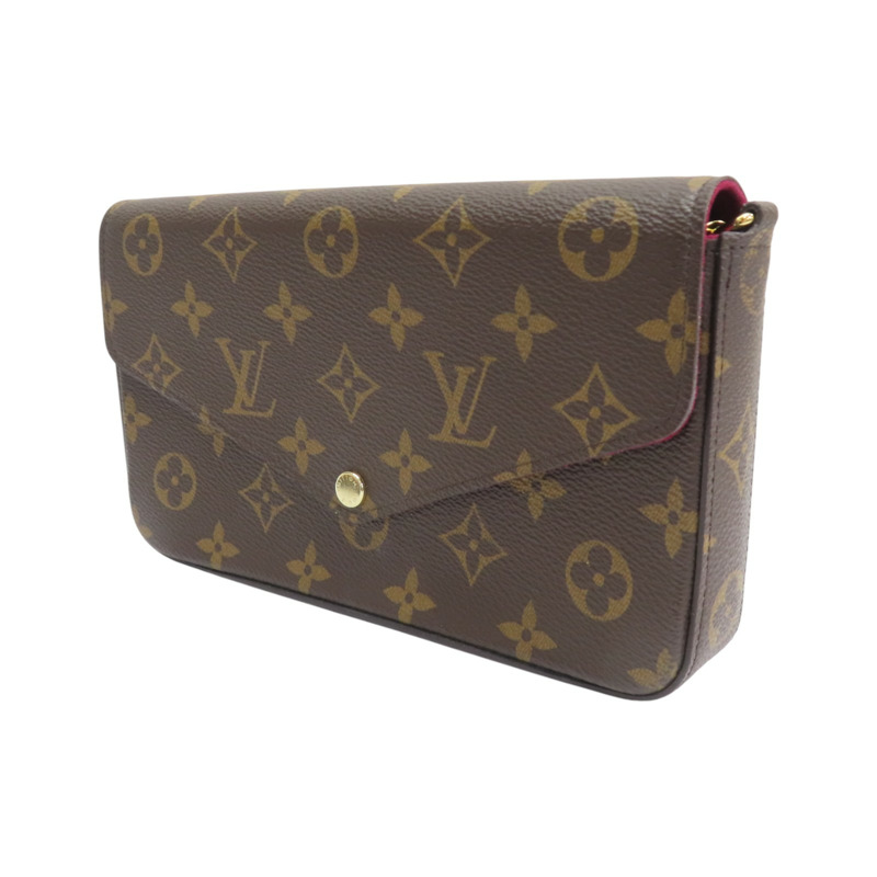 棕色 原花 帆布 Pochette Felicie 肩背包 M61276【LOUIS VUITTON LV 路易威登】 M81896-2