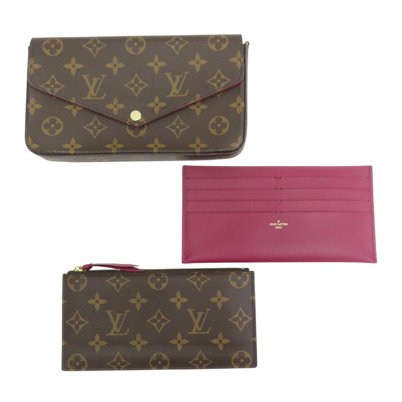 棕色 原花 帆布 Pochette Felicie 肩背包 M61276【LOUIS VUITTON LV 路易威登】 M81896-8