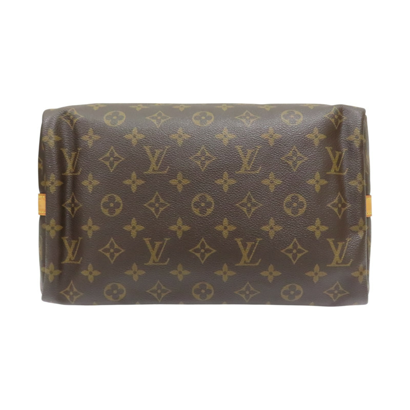 棕色 原花帆布 Speedy Bandouliere 30 兩用包 無鑰匙【LOUIS VUITTON LV 路易威登】 M46980-3