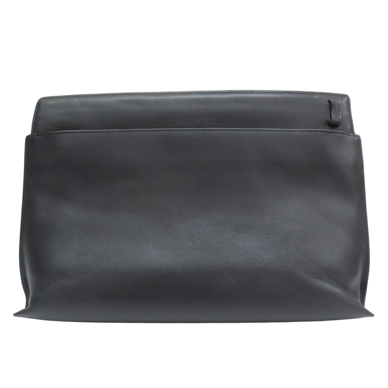 黑色 牛皮 拉鍊 肩背包 LOEWE 羅威】-1