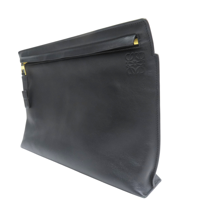 黑色 牛皮 拉鍊 肩背包 LOEWE 羅威】-2