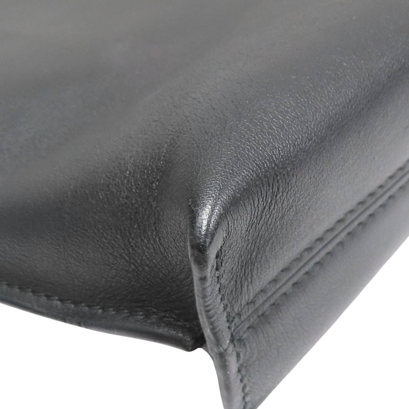 黑色 牛皮 拉鍊 肩背包 LOEWE 羅威】-9