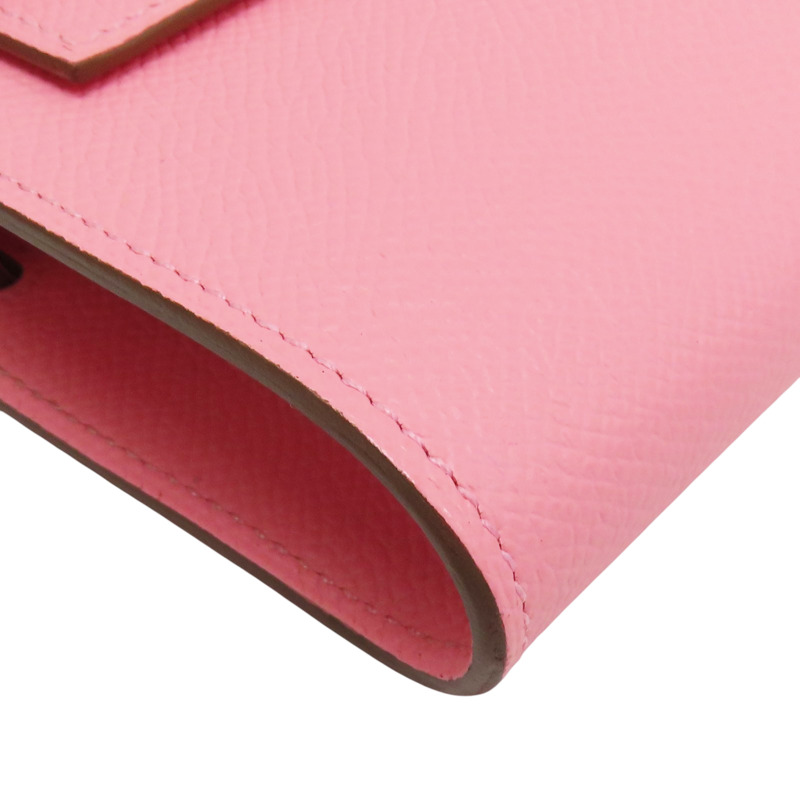 奶昔粉 Epsom牛皮 Kelly To go 肩背包 Z刻 銀釦【HERMES 愛馬仕】-9