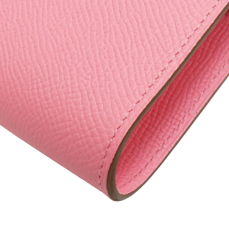 奶昔粉 Epsom牛皮 Kelly To go 肩背包 Z刻 銀釦【HERMES 愛馬仕】-12