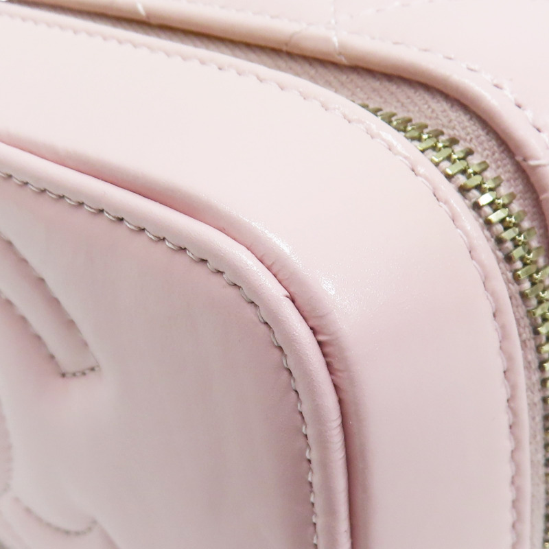 粉色 羊皮 鏈帶 化妝盒 肩背包 金釦【CHANEL 香奈兒】-10