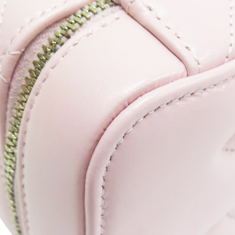 粉色 羊皮 鏈帶 化妝盒 肩背包 金釦【CHANEL 香奈兒】-11