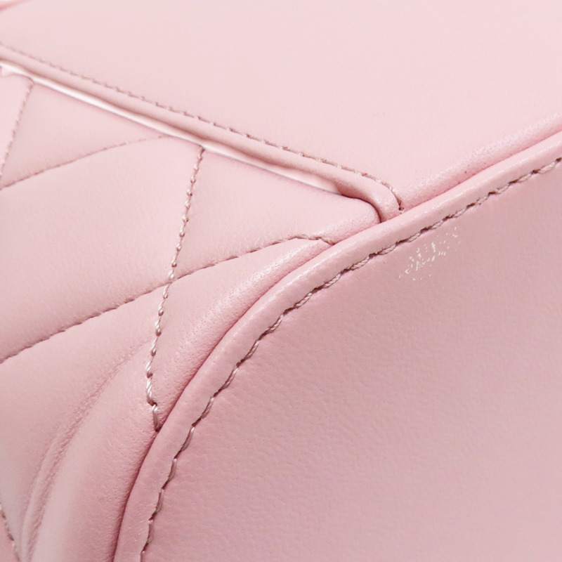 粉色 羊皮 Trendy CC 化妝箱 肩背包 金釦【CHANEL 香奈兒】 AS1626-8