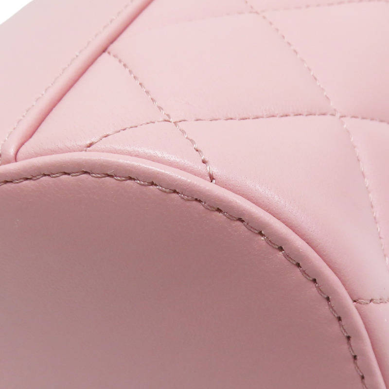 粉色 羊皮 Trendy CC 化妝箱 肩背包 金釦【CHANEL 香奈兒】 AS1626-9