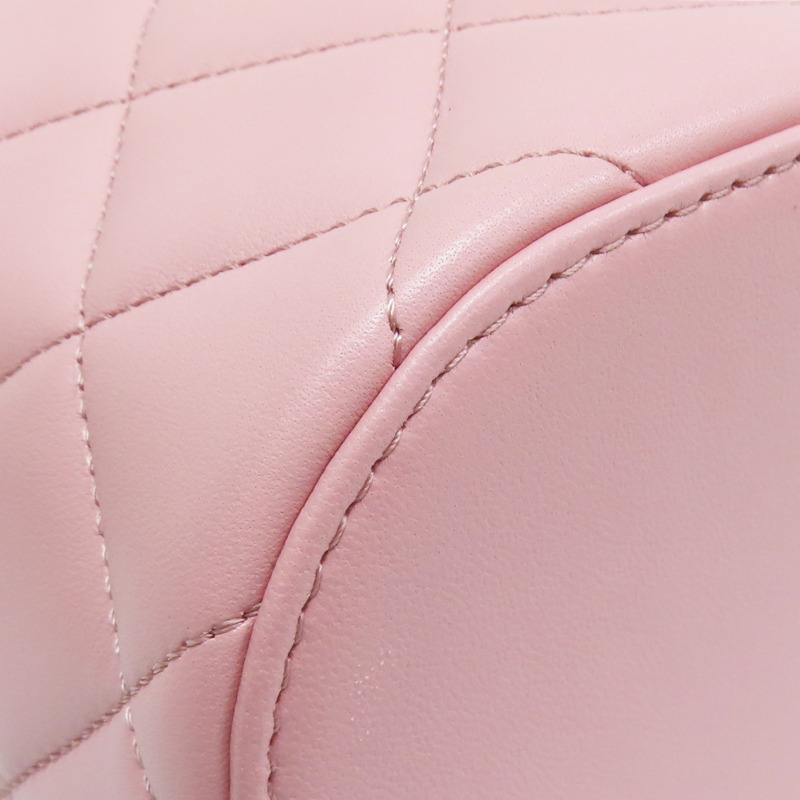 粉色 羊皮 Trendy CC 化妝箱 肩背包 金釦【CHANEL 香奈兒】 AS1626-10