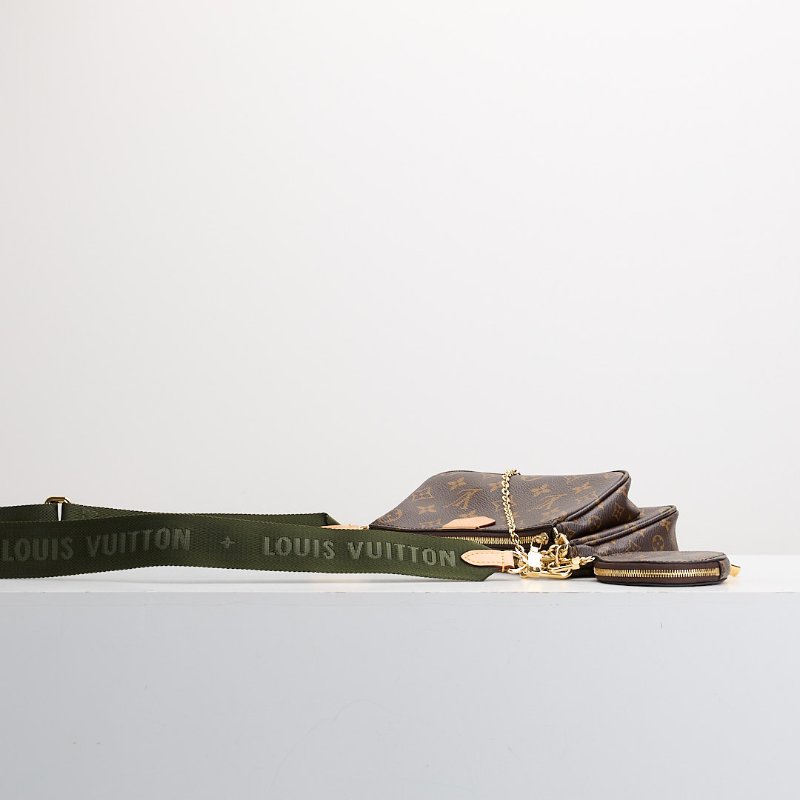 二手Lv 五合一麻將包/綠背帶 晶片款-2