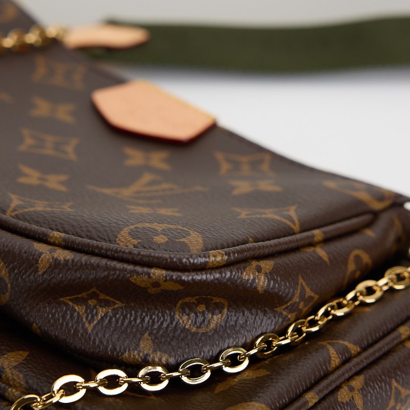 二手Lv 五合一麻將包/綠背帶 晶片款-8