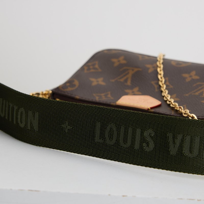 二手Lv 五合一麻將包/綠背帶 晶片款-14