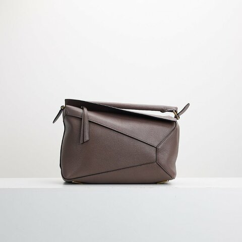 二手Loewe Puzzle edge 中號深棕色