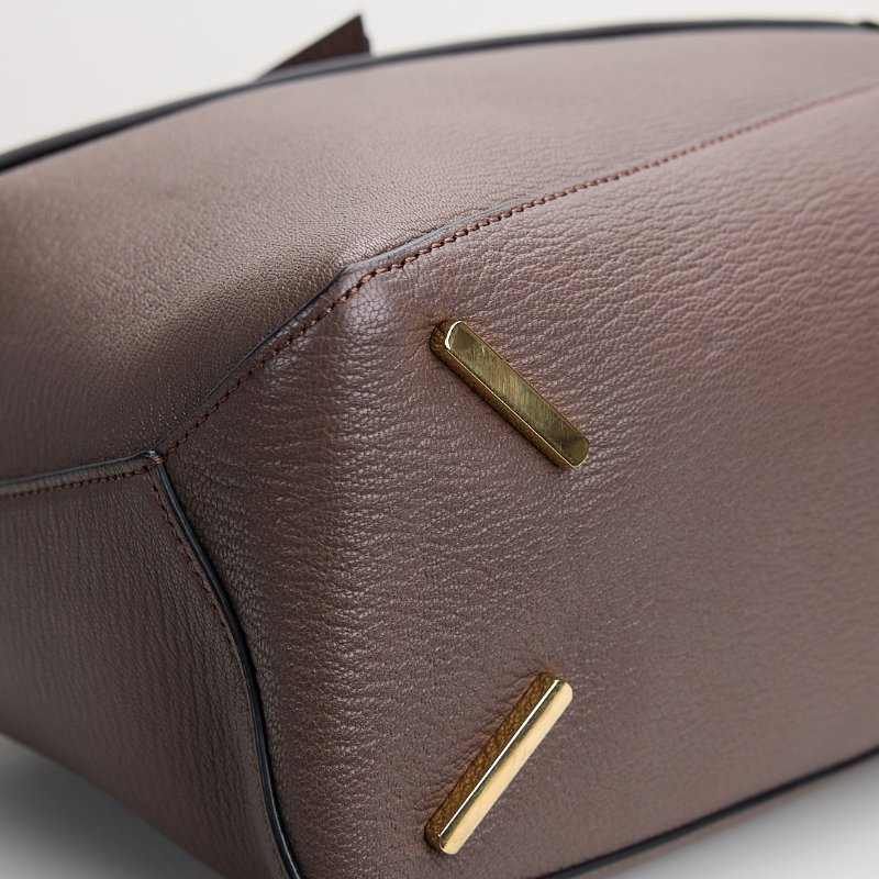 二手Loewe Puzzle edge 中號深棕色-3