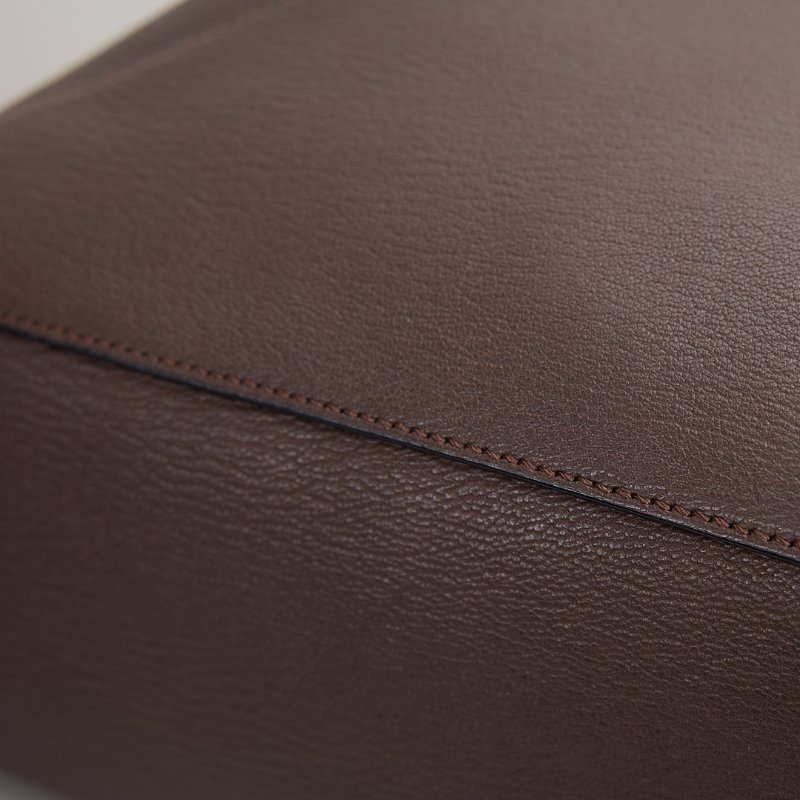 二手Loewe Puzzle edge 中號深棕色-10